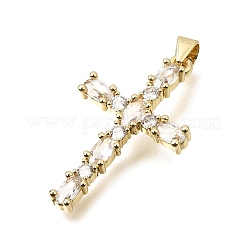 Brass Pave Cubic Zirconia Pendants&nbsp;CU-CBAE7DF-11G-A02