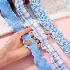 3 Rolls 3 Styles Wrinkle Polyester Ribbon&nbsp;OCOR-TA0002-99A