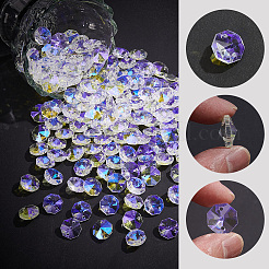 240Pcs Glass Connector Charms&nbsp;FIND-SP0006-17B