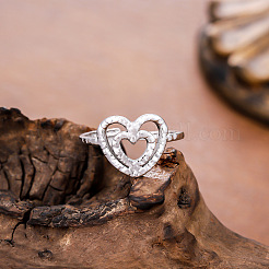 304 Stainless Steel Cuff Open Rings for Women&nbsp;WGFB5CE-02
