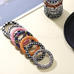 5Pcs Ring Food Grade Eco-Friendly Silicone Focal Beads&nbsp;JX893N