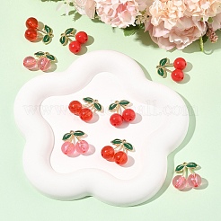 9Pcs 3 Styles Acrylic & Alloy Enamel Pendants&nbsp;ENAM-FS0004-72