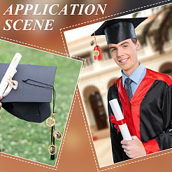 DIY Alloy Graduation Cap Pendant Decoration Making Kits&nbsp;HJEW-UN00050