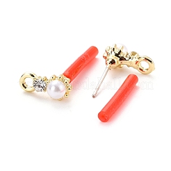Alloy Stud Earring Findings&nbsp;EJEW-J102-06G