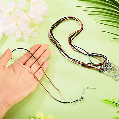 10Pcs Cotton & Metallic Cord Necklace Making&nbsp;NJEW-TAC0057