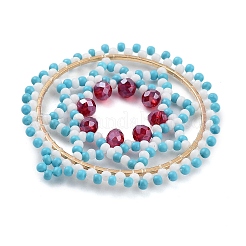 Seed Beads Beaded Pendants&nbsp;PALLOY-MZ00386-02