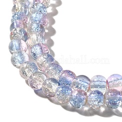 Crackle Glass Beads Strands&nbsp;CCG-C002-6mm-09