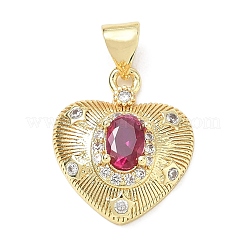 Brass Pave Cubic Zirconia Pendants&nbsp;CU-CBA83A6-07B-G