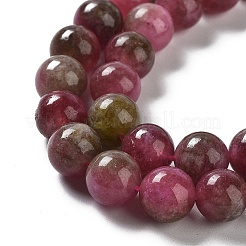 Natural Jade Imitation Watermelon Tourmaline Beads Strands&nbsp;G-NH0006-A01-03-1