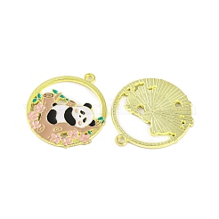 Golden Plated Alloy Enamel Pendants&nbsp;ENAM-Z017-08G-01