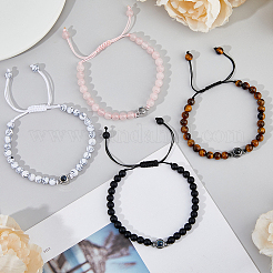 4Pcs 4 Styles I Love You in 100 Languages Projection Bracelets Set&nbsp;BJEW-FI0001-03