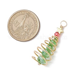 Christmas Theme Copper Wired Glass Pendants&nbsp;PALLOY-JF02858