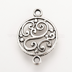 Tibetan Style Alloy Links connectors&nbsp;X-TIBE-Q077-10AS-RS