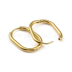 Ion Plating(IP) 304 Stainless Steel Oval Hoop Earrings&nbsp;EJEW-M218-02C-G