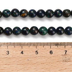 Natural Azurite Beads Strands&nbsp;G-Z110-C05-6mm