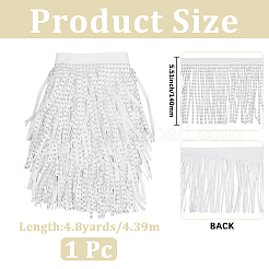 4.8Yards Velvet Tassel Fringe Trimming&nbsp;SRIB-GF0001-75B