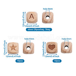 Unfinished Natural Wood Beads&nbsp;WOOD-TA0001-68