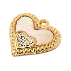 Natural White Shell Pendants&nbsp;STAS-P431-30G-02