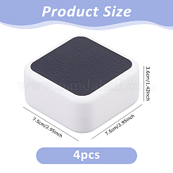 Plastic Cufflink Packing Boxes with Flip Hinged Lid&nbsp;CON-WH0100-51B