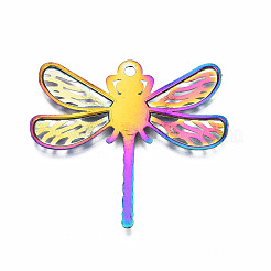 Rainbow Color Alloy Pendant Cabochon Settings&nbsp;PALLOY-N163-127-NR