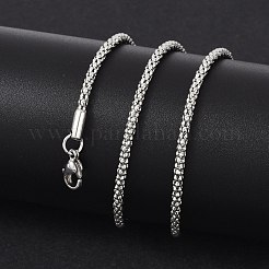 Tarnish Resistant 304 Stainless Steel Popcorn Chain Necklaces&nbsp;NJEW-J032-22P