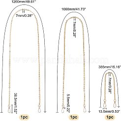 3 Strand 3 Style Iron Chain Bag Strap&nbsp;FIND-WR0002-63