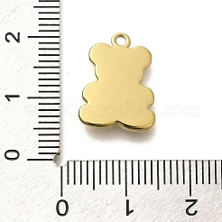 Ion Plating(IP) 304 Stainless Steel Pave Shell Pendants&nbsp;X-STAS-K263-62G