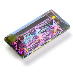 Embossed Glass Rhinestone Pendants&nbsp;GLAA-J101-07B-001VO