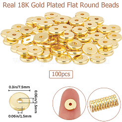 100Pcs Brass Beads&nbsp;KK-BBC0012-14A