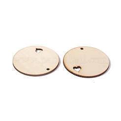Unfinished Natural Poplar Wood Pendants&nbsp;WOOD-E010-07