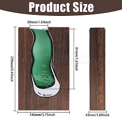Wood Glass Vase Ornaments&nbsp;AJEW-WH0481-728