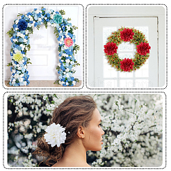10Pcs 10 Colors Cloth Artificial Flower Head&nbsp;AJEW-CN0005-77