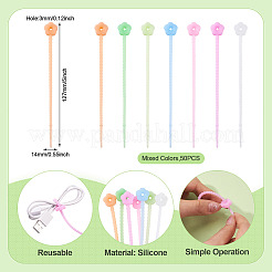 50Pcs Luminous Silicone Cable Ties&nbsp;FIND-TA0010-63A
