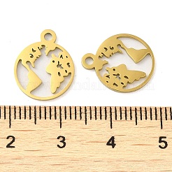 Ion Plating(IP) 304 Stainless Steel Charms&nbsp;STAS-J042-06G