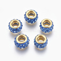 Handmade Polymer Clay European Beads&nbsp;CLAY-O002-01G