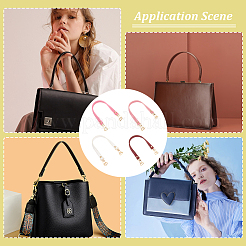 4Pcs 4 Colors PU Leather Bag Straps&nbsp;PURS-WR0001-19