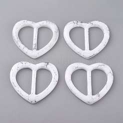 Resin Buckle Clasps&nbsp;RESI-WH0008-24A