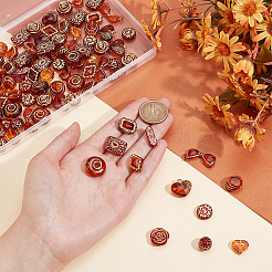 96PCS 12Style Transparent Acrylic Beads&nbsp;MACR-PH0001-66