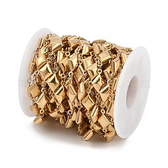 304 Stainless SIon Plating(IP) 304 Stainless Steel Rhombus Link Chains&nbsp;CHS-Z002-02G