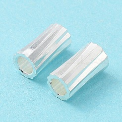 Rack Plating Brass Tube Beads&nbsp;KK-R149-02A-S