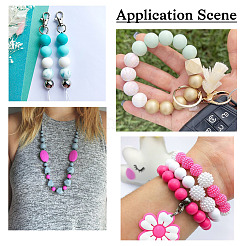 108Pcs 12 Style Round Food Grade Eco-Friendly Silicone Beads&nbsp;SIL-TA0001-75