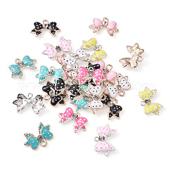 Alloy Enamel Pendants&nbsp;ALRI-TA0001-05-RS