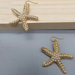 Alloy Imitation Pearl Dangle Earrings&nbsp;FS-WGF5BD8-01