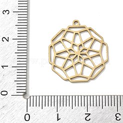 Hollow 201 Stainless Steel Pendants&nbsp;STAS-B136-11G