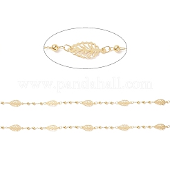 Brass Leaf Link Chains&nbsp;CHC-P009-06G