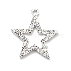 Alloy Rhinestone Pendants&nbsp;ALRI-C007-28P