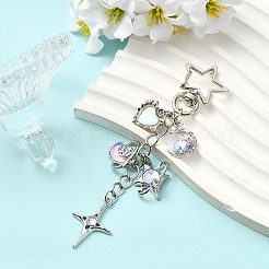 Iron & Alloy Resin Pendant Decorations&nbsp;HJEW-YW00515