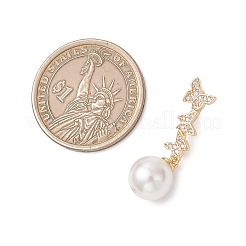 3Pcs 3 Sizes Round Shell Pearl Pendants&nbsp;PALLOY-JF05087