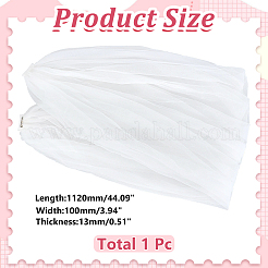 Polyester Gauze Bridal Shawl&nbsp;AJEW-WH0481-820A