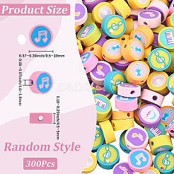 300Pcs Handmade Polymer Clay Beads&nbsp;CLAY-SC0002-89